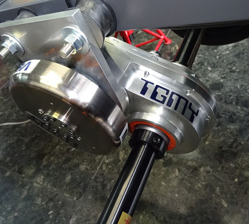 モーターAssy(軽量化の為φ30にφ16の中抜を施した中空シャフトを製作)